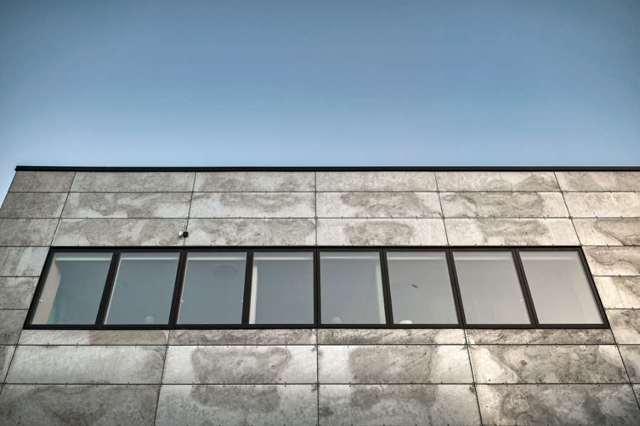 A steel façade with character provides room for sport organisations, Ringsted Sportscenter, Tværalle 8, 4100 Ringsted, Denmark